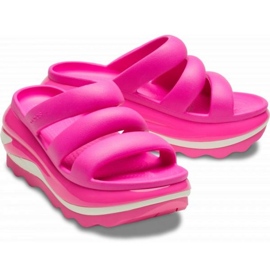 Tongs Crocs Mega Crush Triple Strap 209842-6TW rose 1