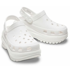 Tongs Crocs Mega Crush Clog 207988-100 blanche 1