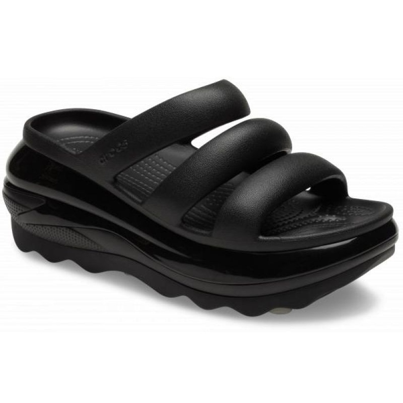 Tongs Crocs Mega Crush Triple Strap 209842-001 le noir 2 Tongs Crocs Mega Crush Triple Strap 209842-001 le noir 2