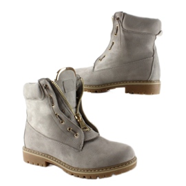 Escarpins Balman en daim gris 3
