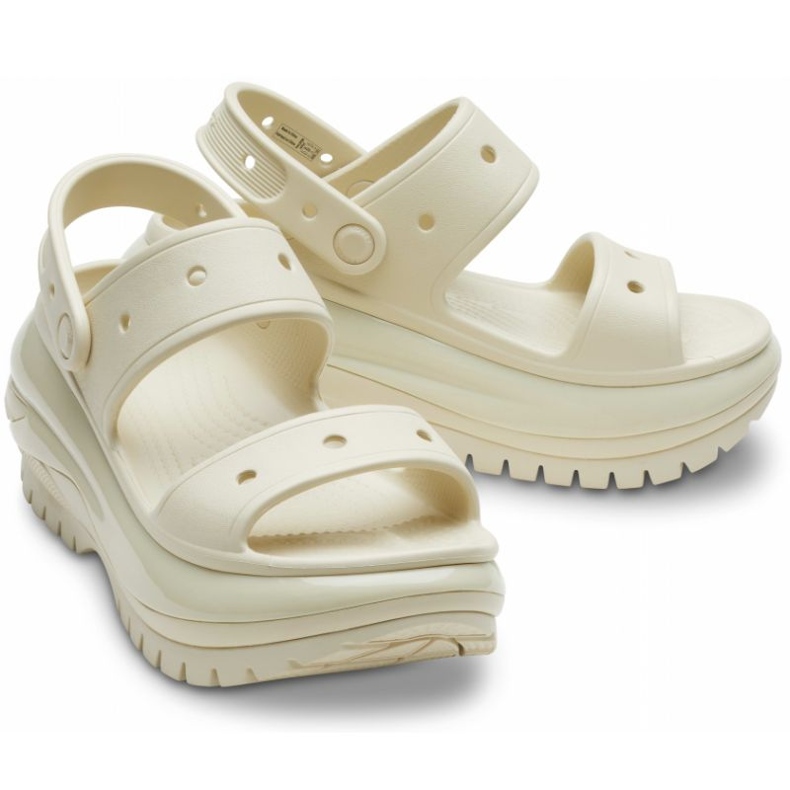 Tongs Crocs Mega Crush Sandal 207989-2Y2 beige 1