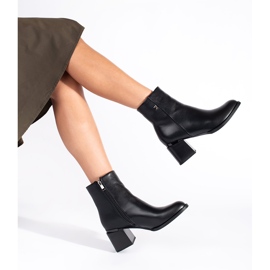Goodin Bottines classiques noires pour femmes le noir 2