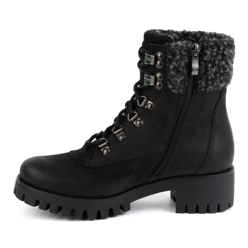 Olivier Bottes en cuir pour femmes, bottes d'hiver isolées, 330BB, noires 1