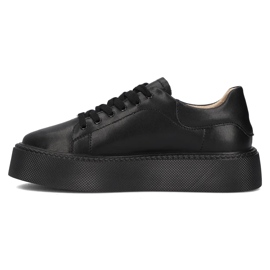 Filippo DP6119/24 Baskets en cuir Bk, noir le noir 4