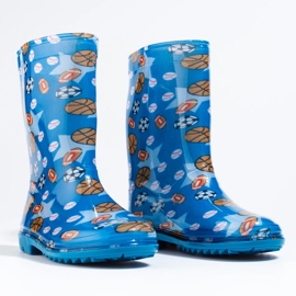 Bottes en caoutchouc Shelovet bleues pour garçon 2
