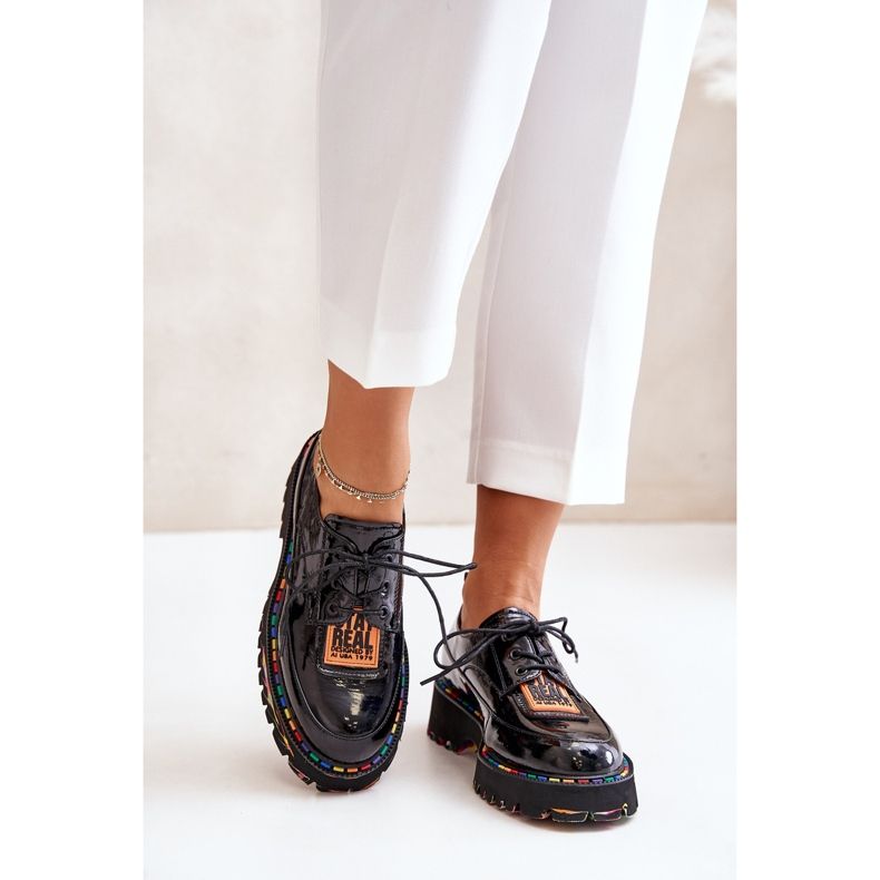 Chaussures à lacets femme Artiker 55C0499 Noir le noir 2