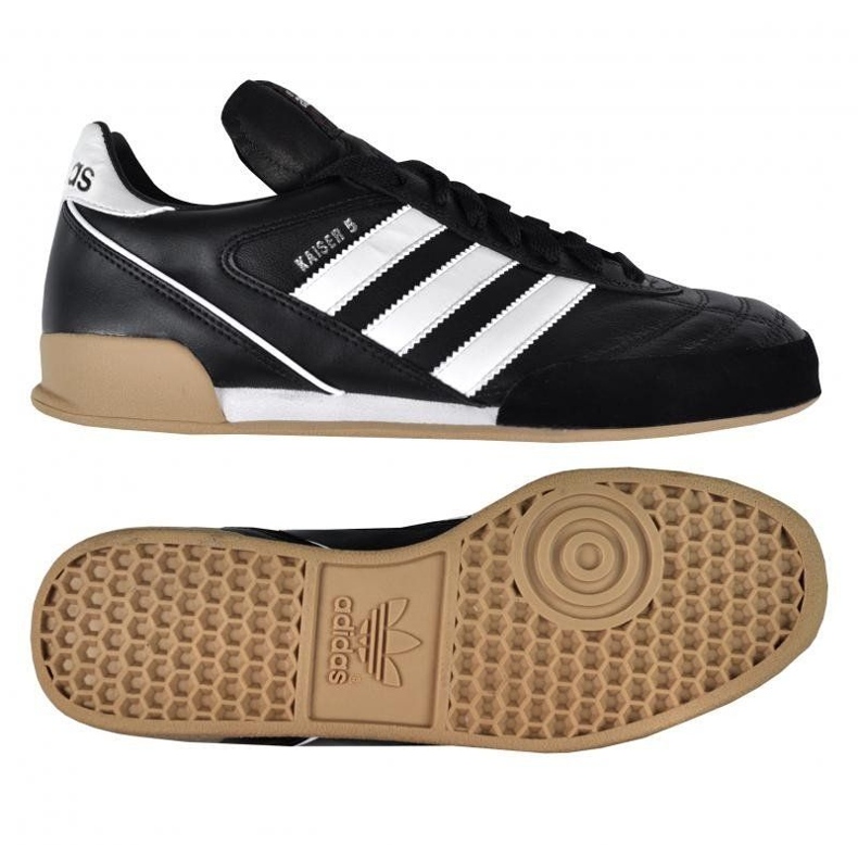 Chaussures d'intérieur adidas Kaiser 5 Goal Leather In 677358 noir 1