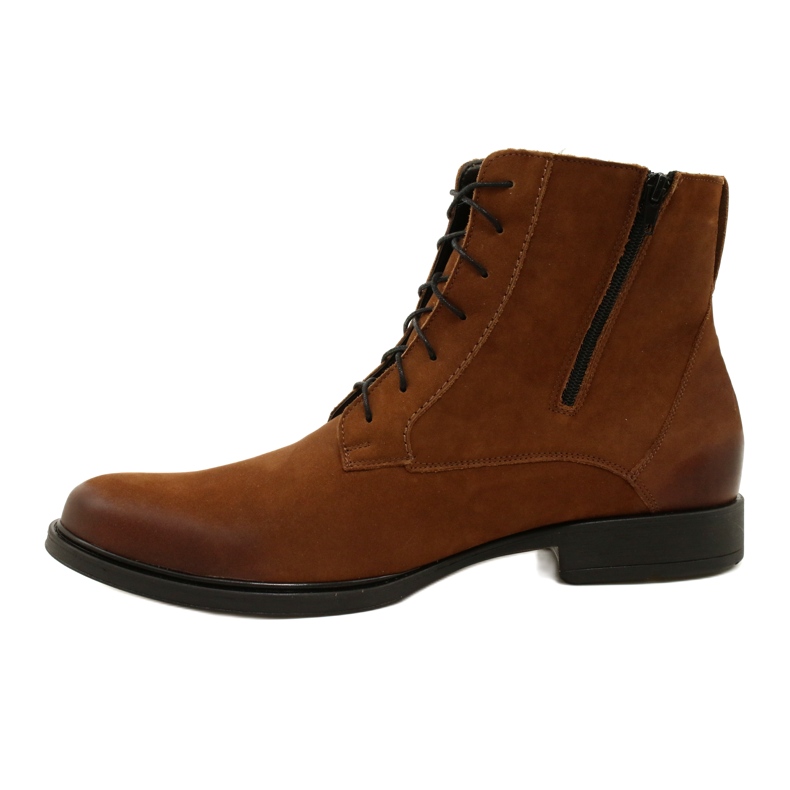Olivier Bottes d'hiver en cuir pour hommes 7006KB marron brun 2