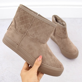 Bottes de neige mukluk femme beige Big Star OO274A524 1 Bottes de neige mukluk femme beige Big Star OO274A524 1