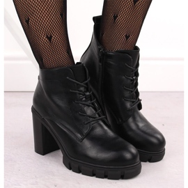 M. DASZYŃSKI Bottines noires à talons hauts pour femmes M.Daszyński SA218-8 le noir 6