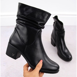 Bottines isolées pour femmes, noires, Vinceza 10547 le noir 1 Bottines isolées pour femmes, noires, Vinceza 10547 le noir 1