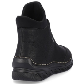 Bottes isolées noires pour femmes Rieker 55069-00 1