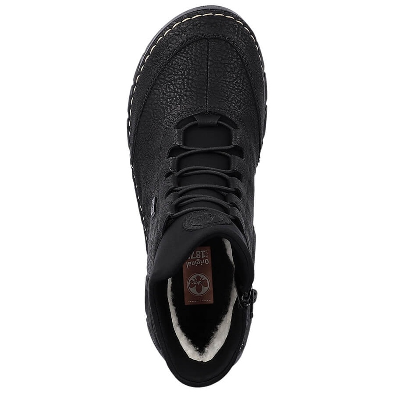 Bottes isolées noires pour femmes Rieker 55069-00 2