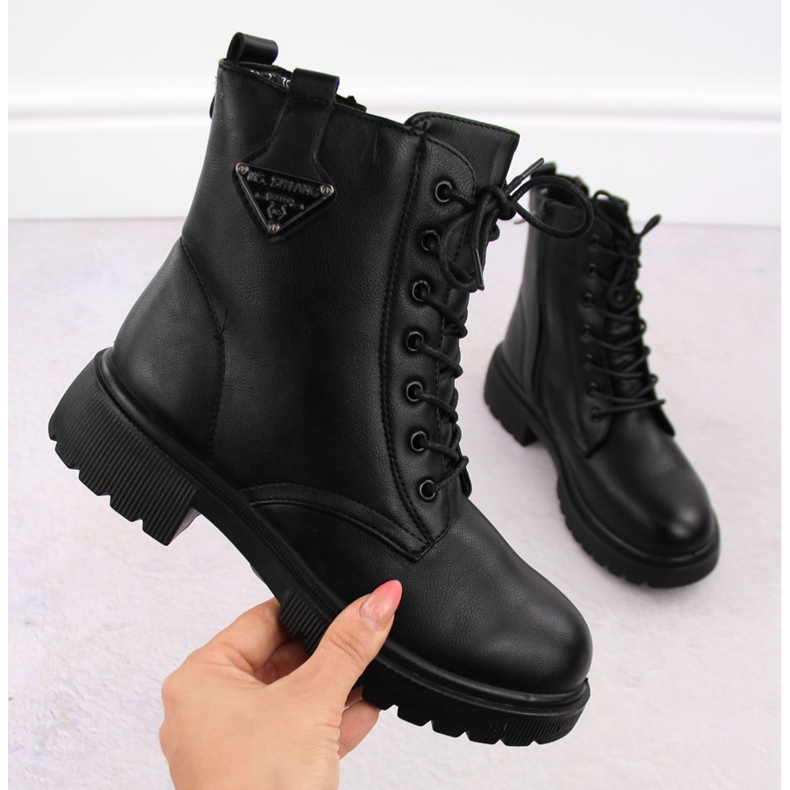 Bottines trappeuses noires pour femmes T.Sokolski Z23-132 le noir 1