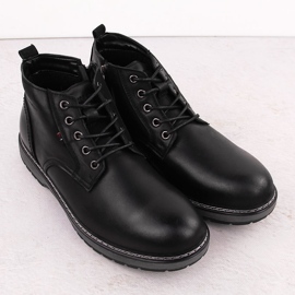 Bottes en cuir isolées pour hommes, noires, T.Sokolski Z24-433 le noir 2