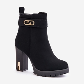 Bottines isolées pour femmes avec fermeture éclair, Noir Narielis le noir 6