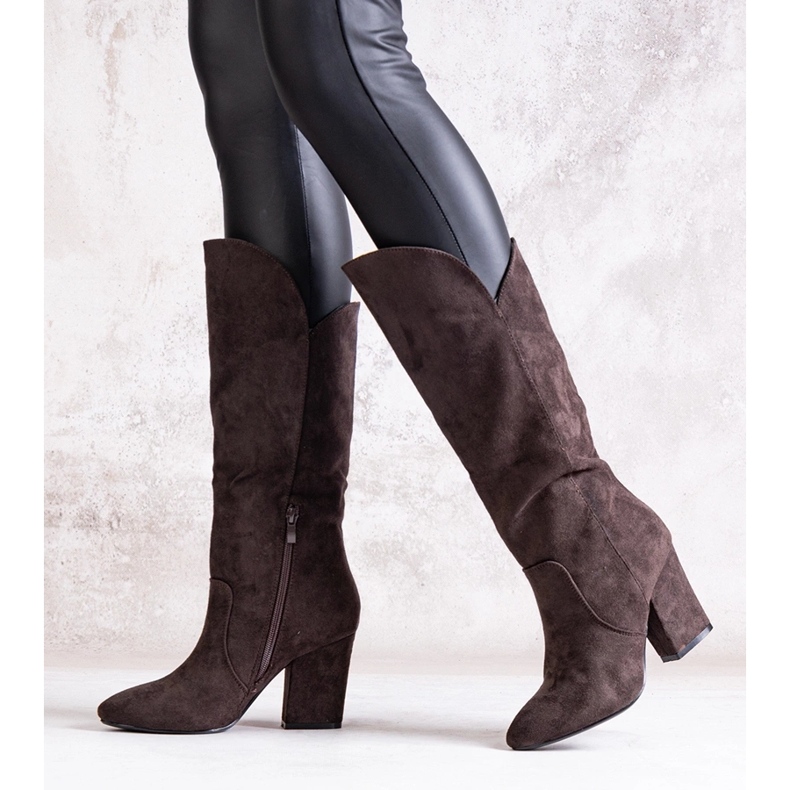 Bottines Amare à talons marron brun 1