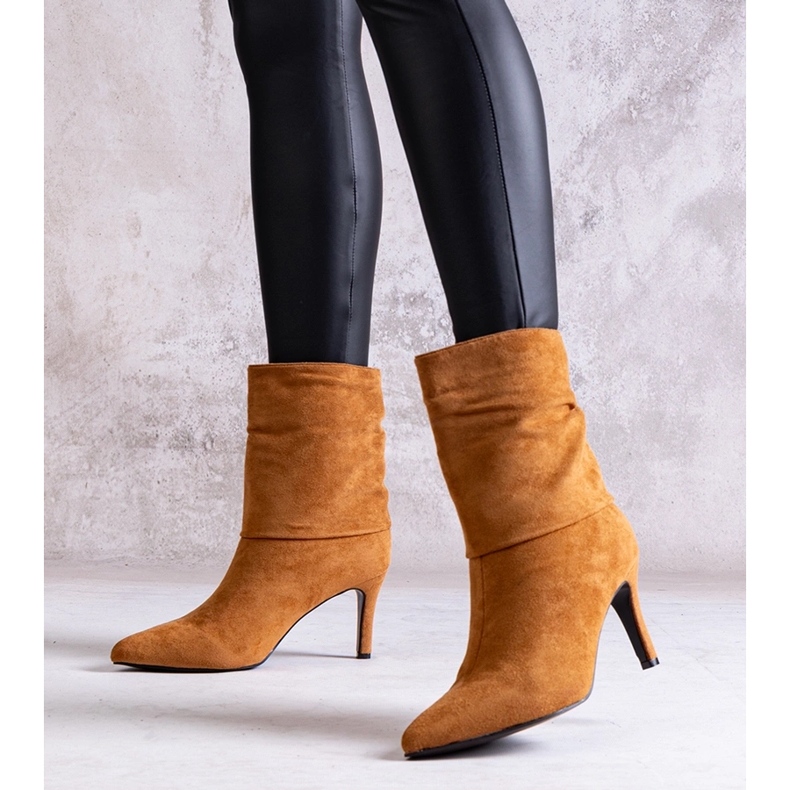 Bottines à talons hauts Bileis marron beige 1 Bottines à talons hauts Bileis marron beige 1