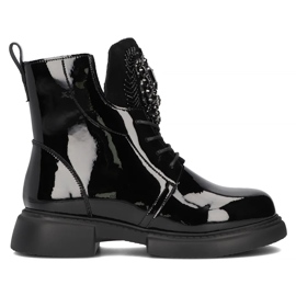 Filippo DBT6568/24 Bk bottes plateforme en cuir, noir 1