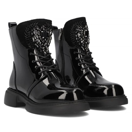 Filippo DBT6568/24 Bk bottes plateforme en cuir, noir 3