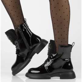 Filippo DBT6568/24 Bk bottes plateforme en cuir, noir 5