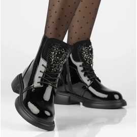 Filippo DBT6568/24 Bk bottes plateforme en cuir, noir 8