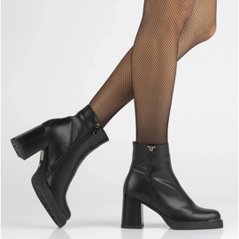 Filippo DBT6417/24 Bottines en cuir noir Bk 6