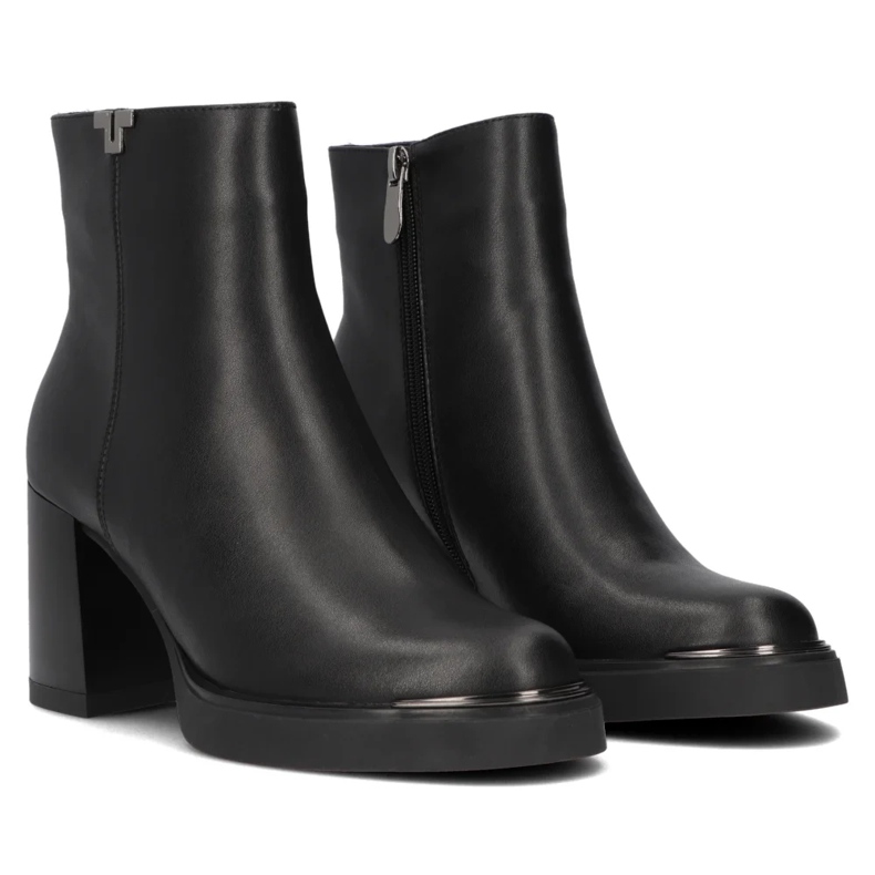 Filippo DBT6417/24 Bottines en cuir noir Bk 2