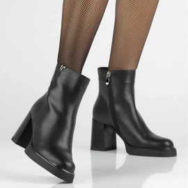 Filippo DBT6417/24 Bottines en cuir noir Bk 5