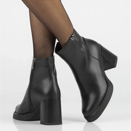 Filippo DBT6417/24 Bottines en cuir noir Bk 9