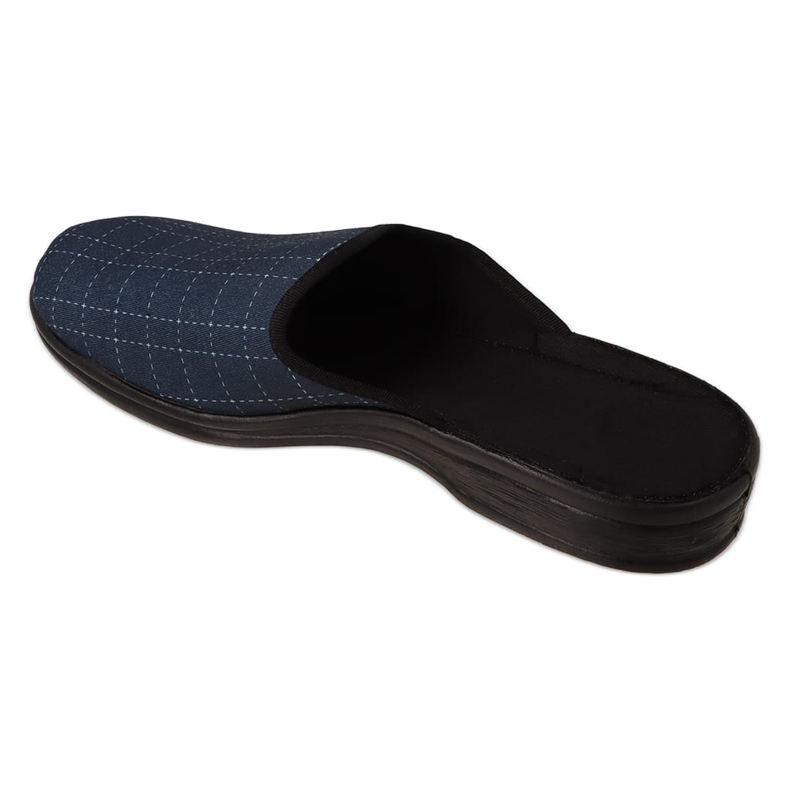 Befado chaussons à carreaux homme 089M423 bleu marine 2
