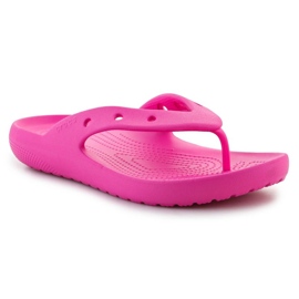 Tongs Crocs Classic Flip V2 209402-6UB rose 1