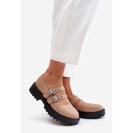 Chaussures Pour Femmes Avec Lanières En Cuir Écologique Beige Terione 1 Chaussures Pour Femmes Avec Lanières En Cuir Écologique Beige Terione 1