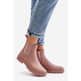 Bottines en caoutchouc femme avec empiècements élastiques, rose sale Ciariel 1 Bottines en caoutchouc femme avec empiècements élastiques, rose sale Ciariel 1