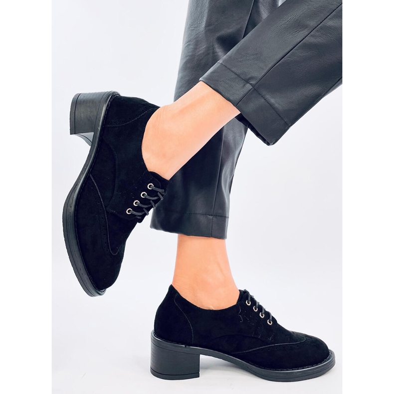 Vedra Mocassins à talons hauts noirs 2