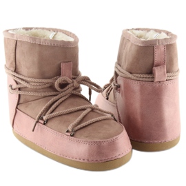 Bottes de neige rose lune HW9500 rose 1