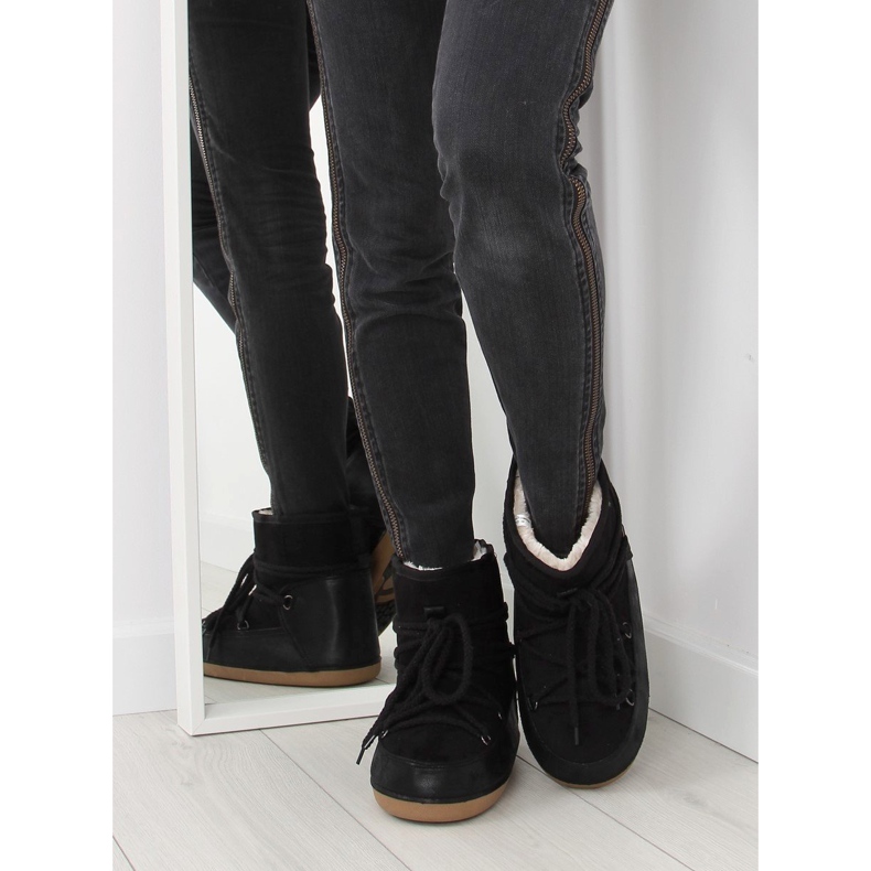 HW9500 Bottes de neige lune noire le noir 2