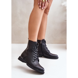 Bottes de travail isolées pour femmes en cuir naturel Vinceza 66691 noir 2