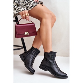 Bottines Plates Isolées Femme Noir Labise le noir 7