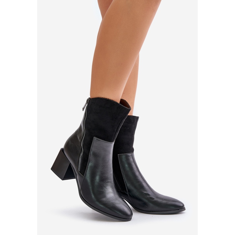 Bottes isolées à talons hauts pour femme, noir Relabina 1