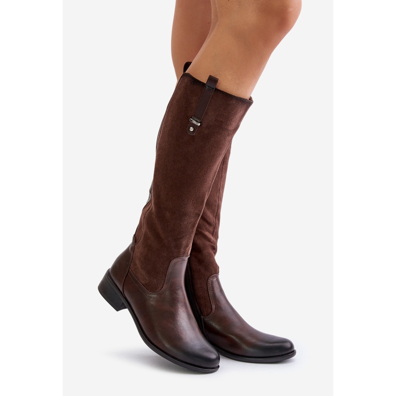 Jezzi Cuissardes isolées avec fermeture éclair pour femme, marron Ivasira brun 1 Jezzi Cuissardes isolées avec fermeture éclair pour femme, marron Ivasira brun 1