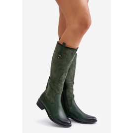 Jezzi Cuissardes isolées avec fermeture éclair pour femme, vert Ivasira 1 Jezzi Cuissardes isolées avec fermeture éclair pour femme, vert Ivasira 1