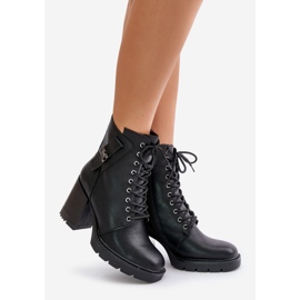 Jezzi Bottines isolées détail doré, Noir Ivarisse le noir 1