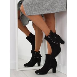 Bottines noires à talons C100 noir le noir 4