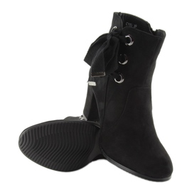 Bottines noires à talons C100 noir le noir 1
