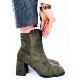 Weish DK.GREEN bottines lisses à talons hauts vert 2