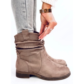Bottines plates classiques Wonger Khaki beige 3