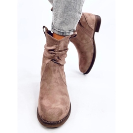 Bottines plates classiques Wonger Khaki beige 2