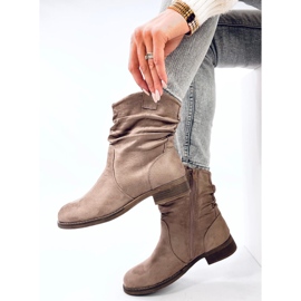 Bottines plates classiques Wonger Khaki beige 4