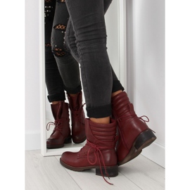 Bottines bordeaux 9560 Wine multicolore rouge 2